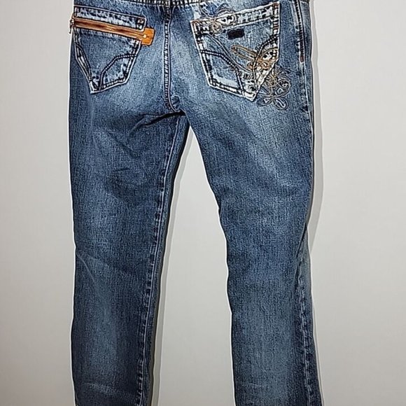 Miss Sixty 60 Low Rise Boot Cut Leg Made In Italy Y2K 90s Jeans 30x29 - Picture 5 of 12